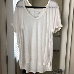 Free People Soft White Tee